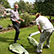 John and Leo get stuck into the gazebo