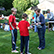 Sarah handing out prizes